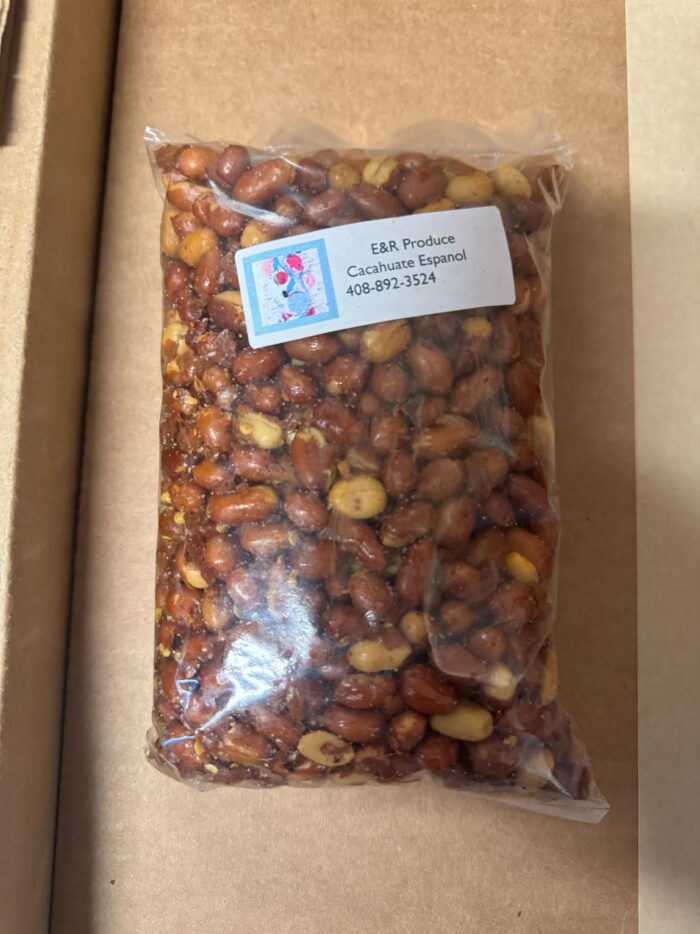 Peeled Roasted Peanuts With chili ($5 bag)