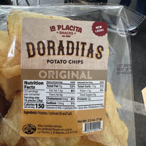 Doraditas (Potato chips) (net wt. 2.5 oz)
