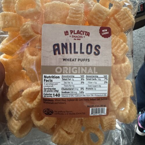 Anillos (wheat puffs) (net wt. 3 oz) ring shape