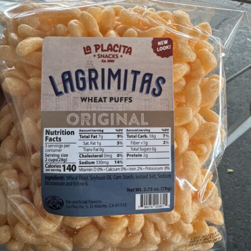 Lagrimitas (wheat puffs)(net wt. 2.75 oz)