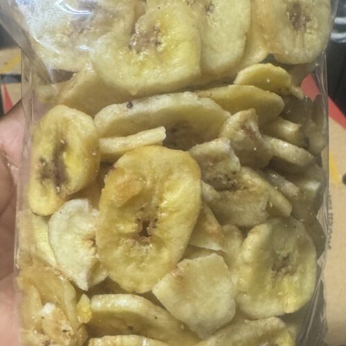 Dry banana chips $5 bag